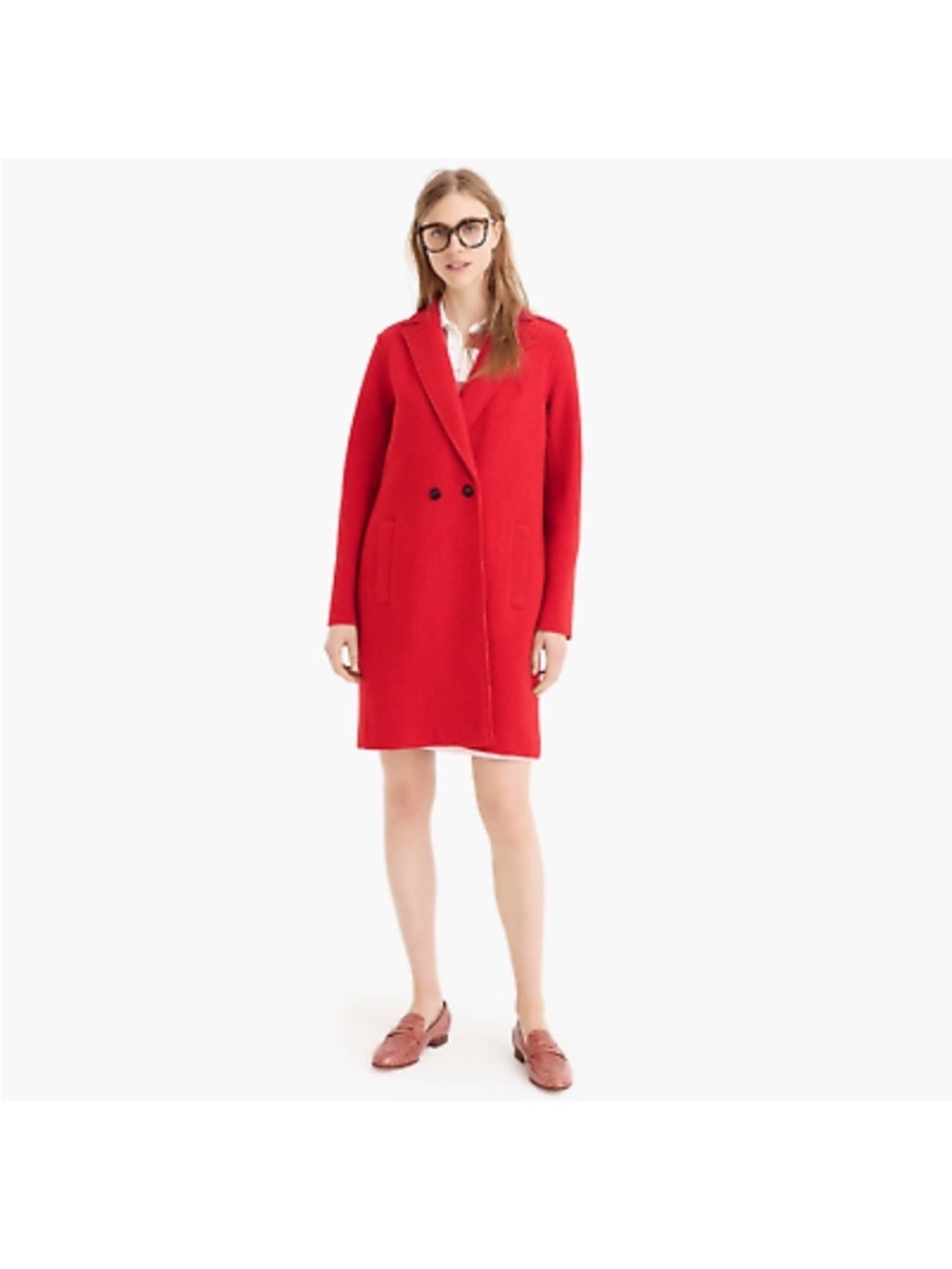 J. Crew Petite Daphne topcoat in Italian boiled wool